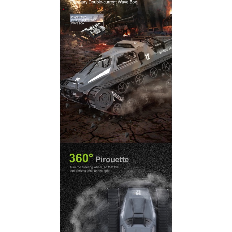 【推薦】 遙控車 EV2 遙控戰車 沙灘車 G2061 遙控坦克玩命關頭8 │履帶戰車粗齒鋸生日禮物 男孩禮物【瘋遙控】-細節圖7