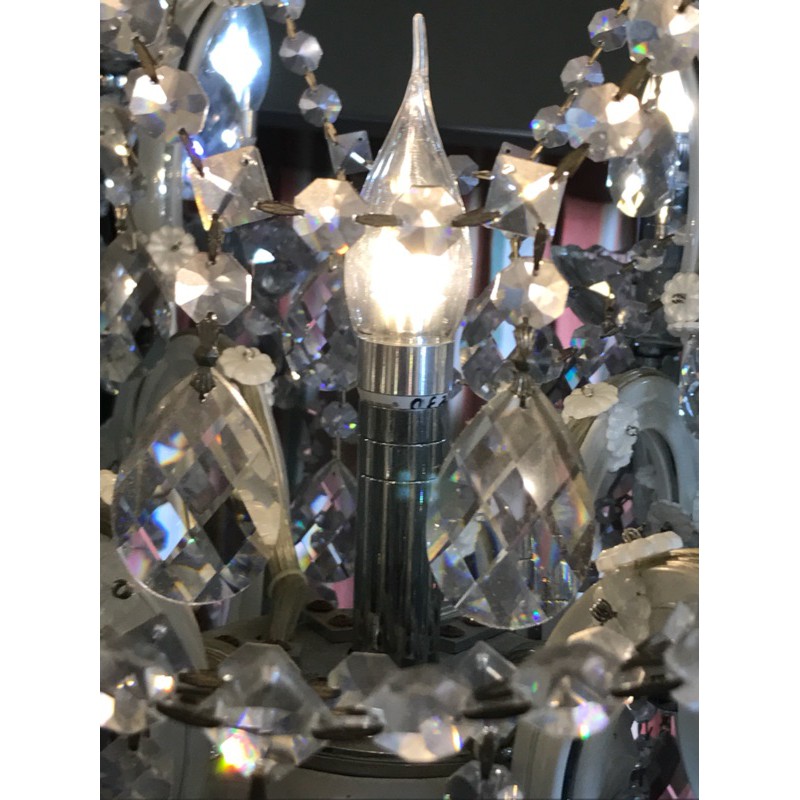 瘋遙控 LED 燈泡 水晶吊燈 蠟燭拉尾燈泡 省電燈泡 3W 5W E14 E17 暖白光-細節圖2