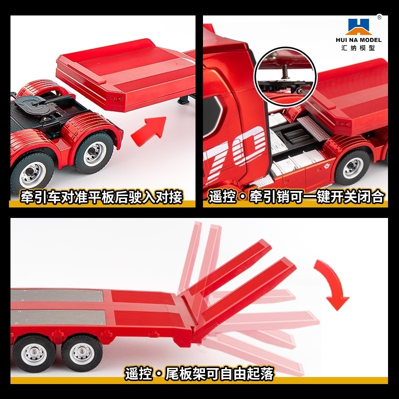 【現貨】匯納 斯堪尼亞 SCANIA 模型車 拖車頭 770S 工程車 曳引車 生日禮物 男孩禮物 501D-細節圖8