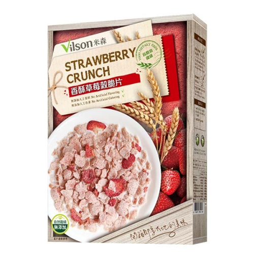 米森 香酥草莓穀脆片150g/盒