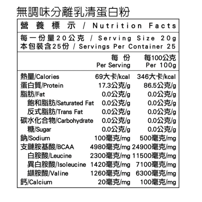 米森 無調味分離乳清蛋白粉-500g/鐵罐-細節圖3