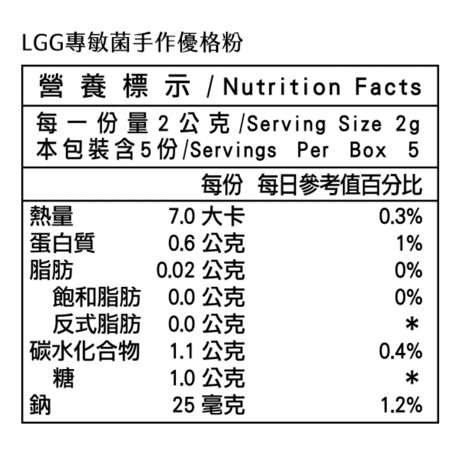 米森 LGG專敏菌手作優格粉2gx5包/盒-細節圖2