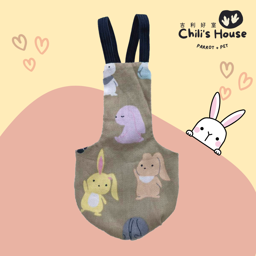 吉利好室 //全新升級//中大型鳥專區 純棉鸚鵡尿布 動物系列 手工製作 鳥衣服-細節圖10
