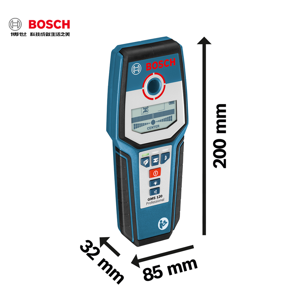 【保證公司貨】BOSCH GMS 120金屬探測儀(單9V電池)-細節圖2
