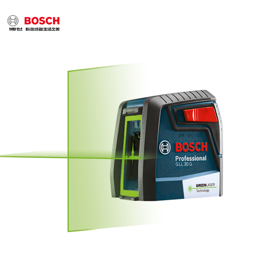 【保證公司貨】BOSCH GLL 30 G 十字綠光雷射水平墨線儀(雙1.5V 電池)-細節圖2