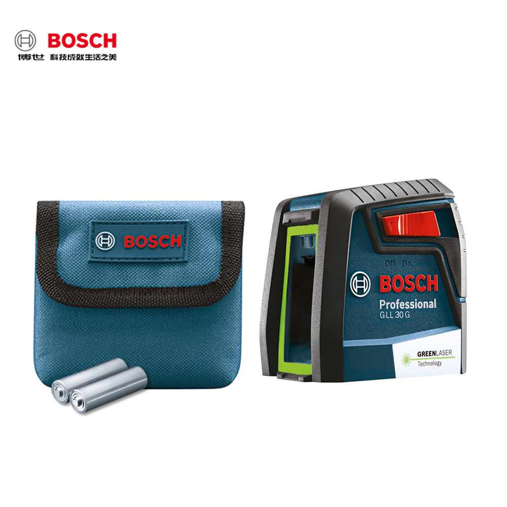 【保證公司貨】BOSCH GLL 30 G 十字綠光雷射水平墨線儀(雙1.5V 電池)-細節圖3