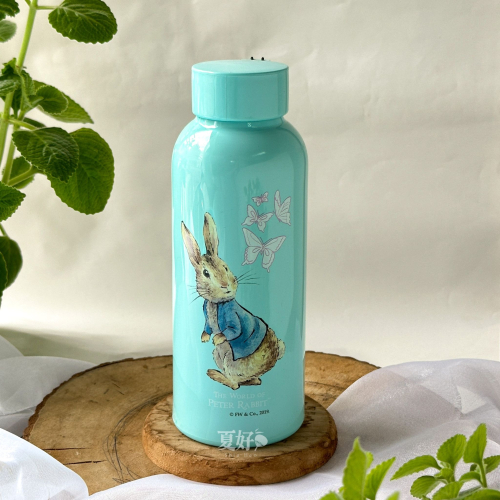 【𝑺𝒉𝒊𝒂 𝑯𝒂𝒐 夏好】台灣製.ᐟ.ᐟSGS認證 比得兔雙層玻璃瓶 玻璃水壺 玻璃水瓶 環保杯 玻璃杯