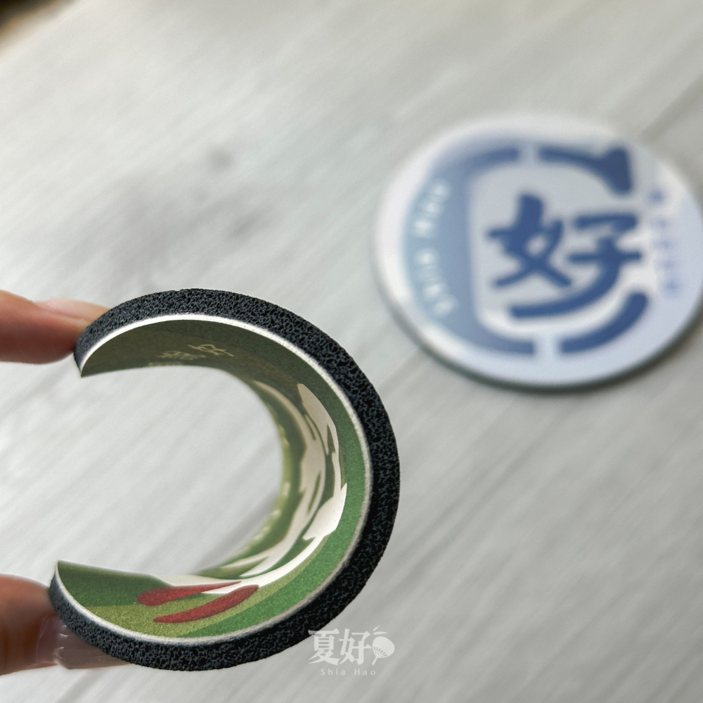 【𝑺𝒉𝒊𝒂 𝑯𝒂𝒐 夏好】品牌獨創好運吸水杯墊 台灣製 軟式杯墊 軟式珪藻土杯墊 防潮 吸水杯墊 無毒-細節圖7