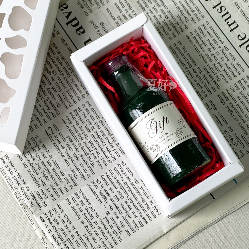 【𝑺𝒉𝒊𝒂 𝑯𝒂𝒐 夏好】好久不見 酒瓶造型創意手工皂 客製禮品禮物 婚禮小物二次進場肥皂香皂 送客禮-細節圖4