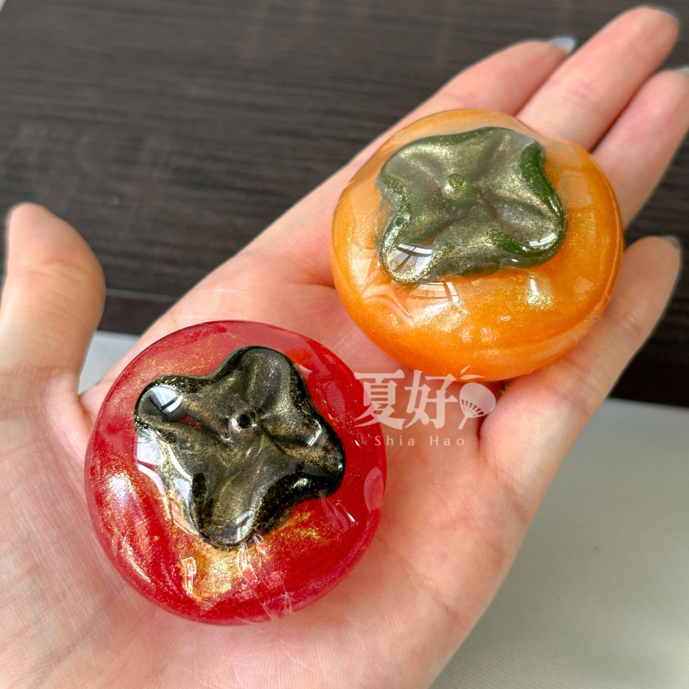 【𝑺𝒉𝒊𝒂 𝑯𝒂𝒐 夏好】事事如意柿子造型手工皂(小) 婚禮小物 開幕禮來店禮工商禮 節日送禮年節拜拜-細節圖2