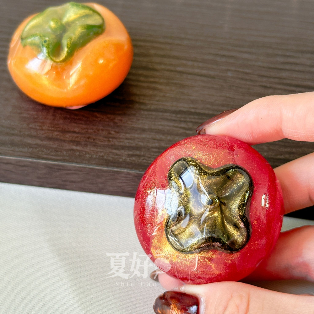 【𝑺𝒉𝒊𝒂 𝑯𝒂𝒐 夏好】事事如意柿子造型手工皂(小) 婚禮小物 開幕禮來店禮工商禮 節日送禮年節拜拜-細節圖3