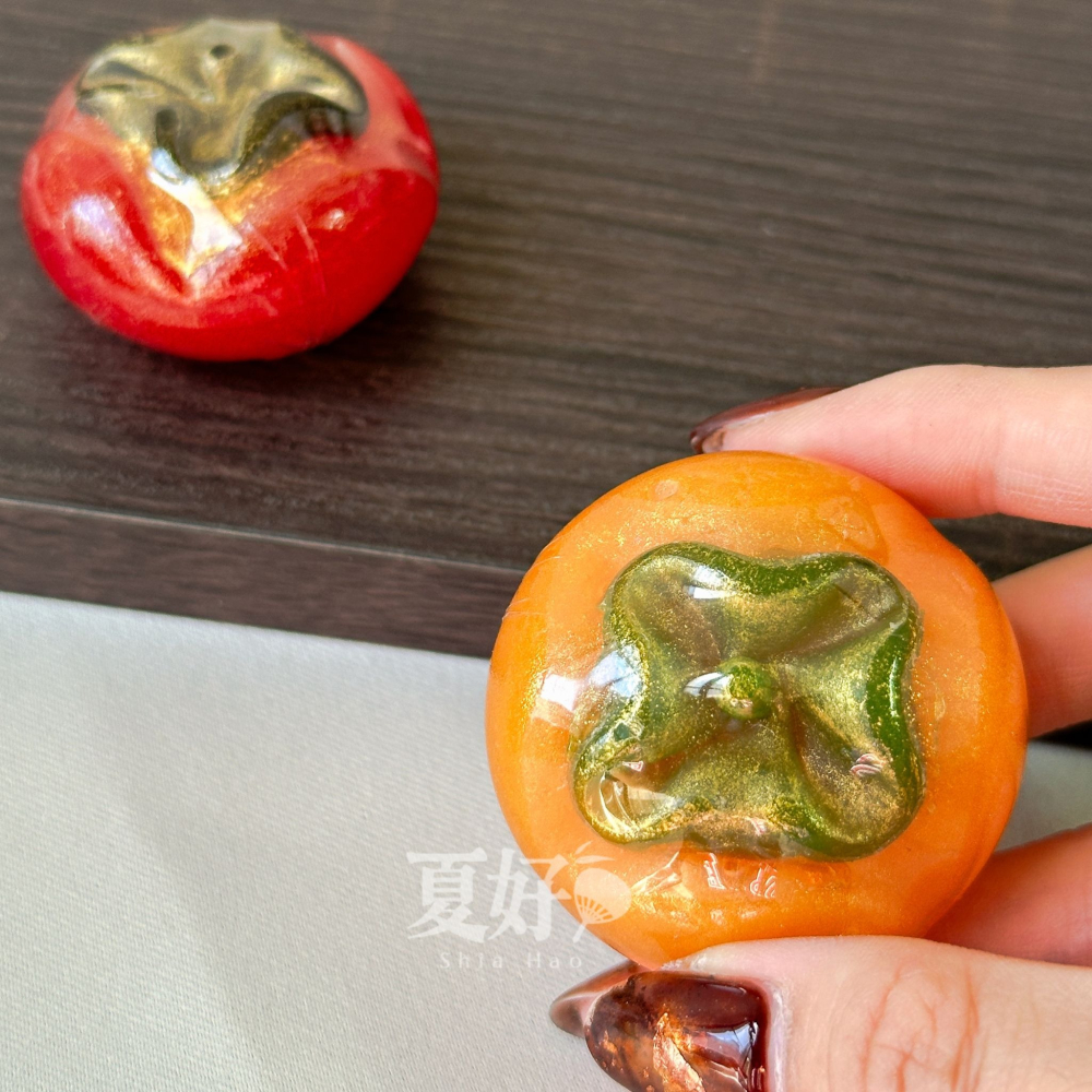 【𝑺𝒉𝒊𝒂 𝑯𝒂𝒐 夏好】事事如意柿子造型手工皂(小) 婚禮小物 開幕禮來店禮工商禮 節日送禮年節拜拜-細節圖4