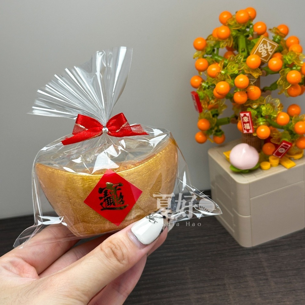 【𝑺𝒉𝒊𝒂 𝑯𝒂𝒐 夏好】金元寶造型手工皂(特大)金磚金條 招財開運過年拜拜年節送禮婚禮小物抽獎活動-細節圖2
