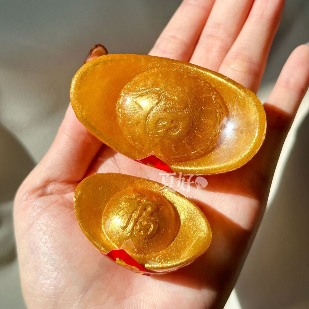 【𝑺𝒉𝒊𝒂 𝑯𝒂𝒐 夏好】金元寶造型手工皂(大) 大元寶開運金磚金條招財元寶黃金過年年節送禮婚禮小物抽獎-細節圖2
