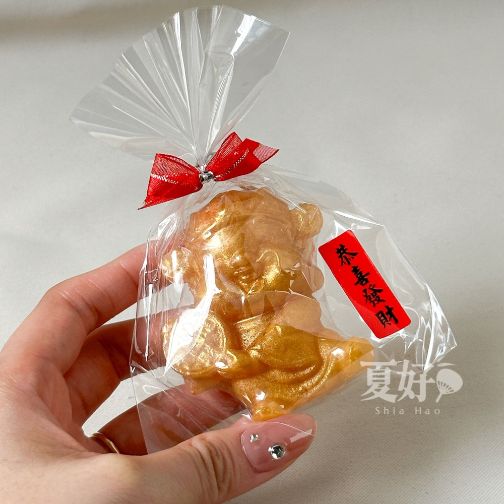 【𝑺𝒉𝒊𝒂 𝑯𝒂𝒐 夏好】財神爺造型手工皂 招財進寶開運財神財源滾滾發財黃金 開業過年年節送禮婚禮小物-細節圖2