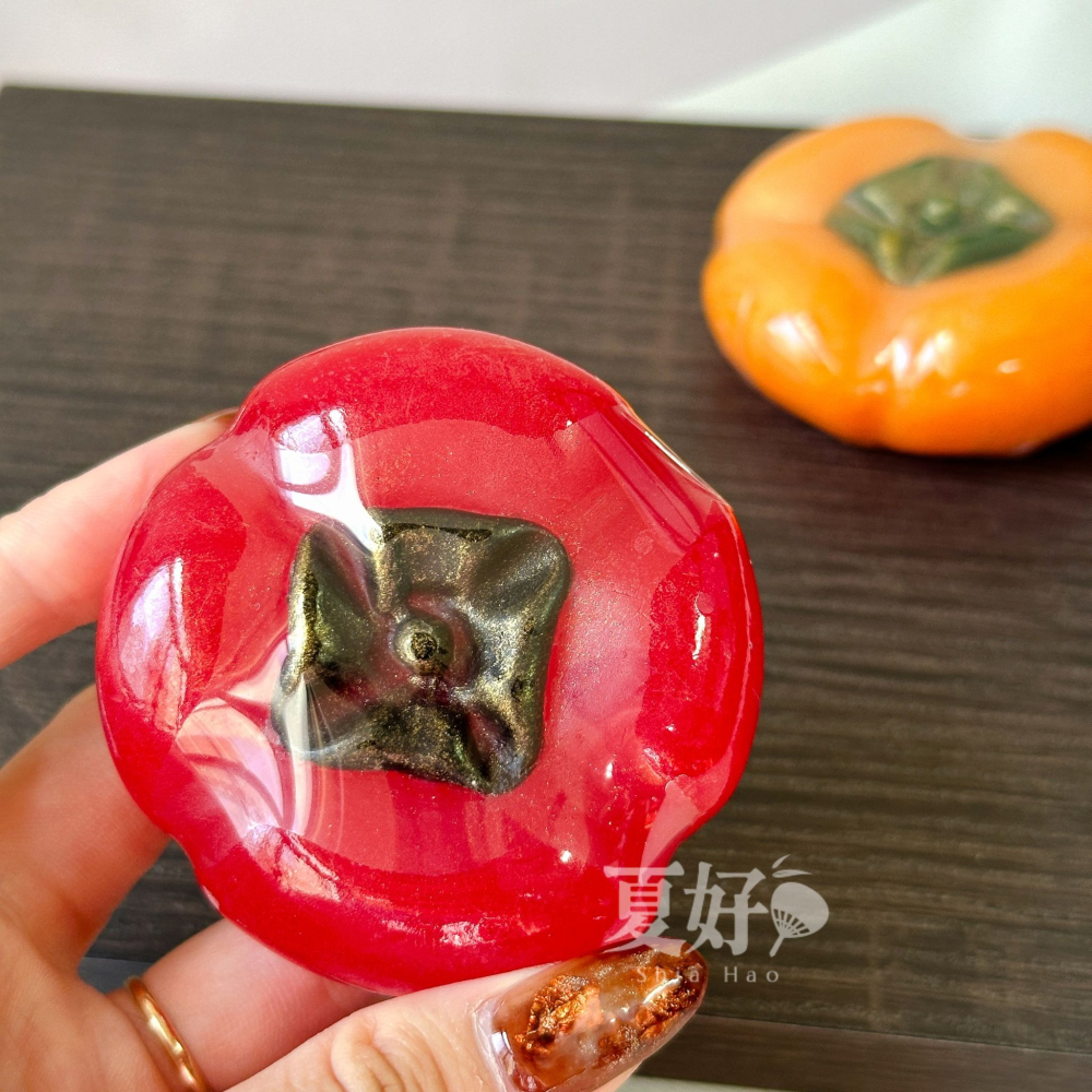 【𝑺𝒉𝒊𝒂 𝑯𝒂𝒐 夏好】事事如意柿子造型手工皂(大) 婚禮小物 開幕禮來店禮工商禮 節日送禮年節拜拜-細節圖6
