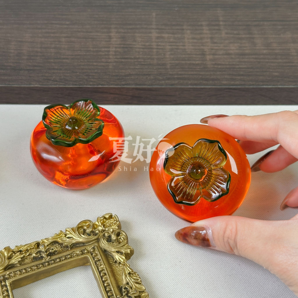 【𝑺𝒉𝒊𝒂 𝑯𝒂𝒐 夏好】現貨✨南瓜文鎮擺飾｜豐收圓滿 桌上擺設 辦公室書房祝福送禮小物 花生柿子 新居-細節圖6