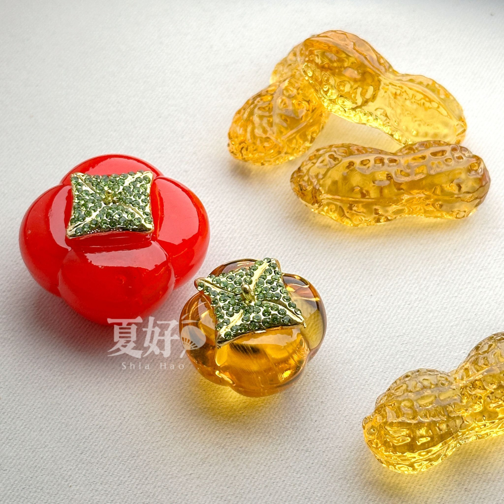 【𝑺𝒉𝒊𝒂 𝑯𝒂𝒐 夏好】現貨✨琉璃鑽葉柿子 事事如意好柿發生好事花生開運擺飾柿子擺飾柿柿如意 新婚新居-細節圖9