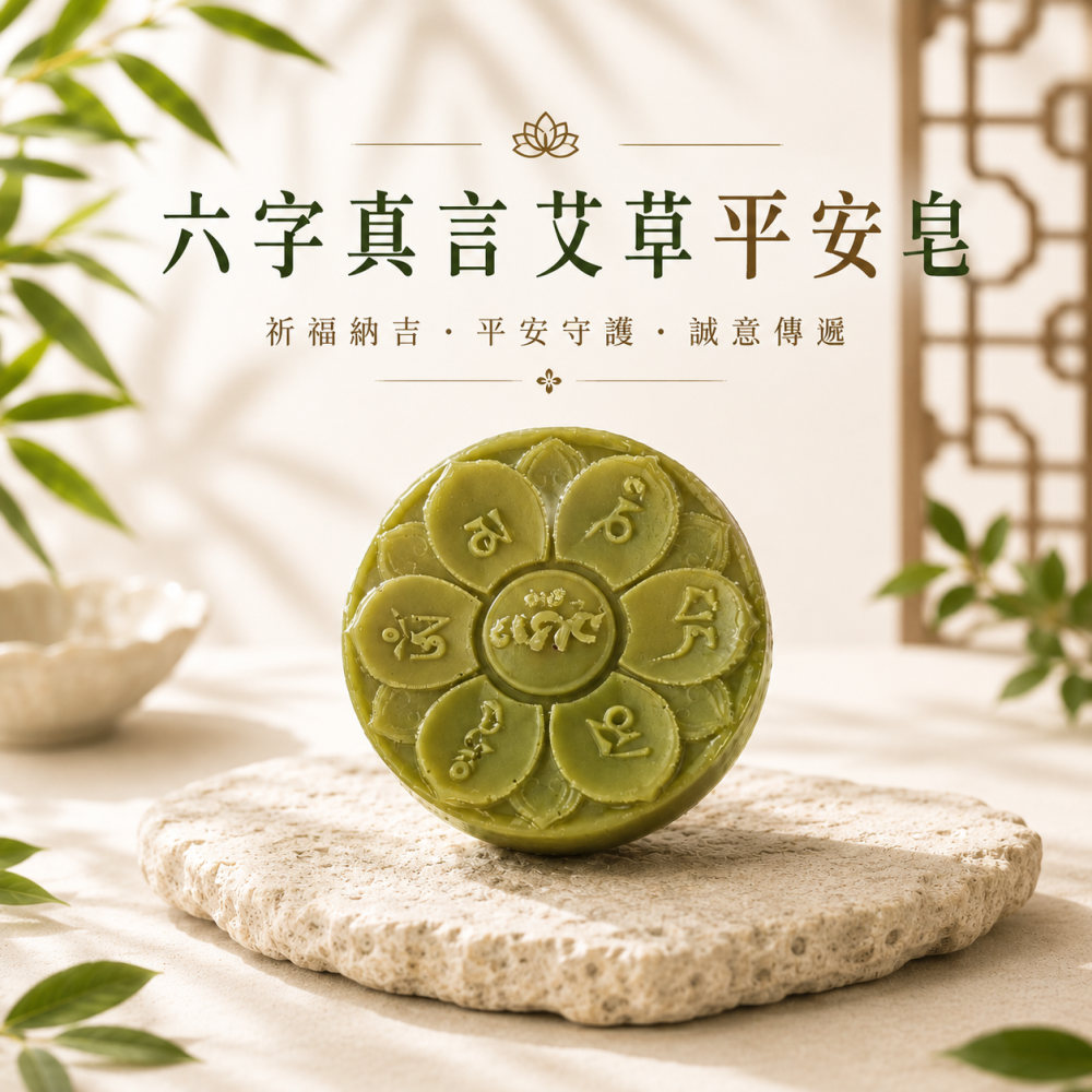 【𝑺𝒉𝒊𝒂 𝑯𝒂𝒐 夏好】艾草平安皂 艾草手工皂 草本香皂 平安皂 竹韻造型皂 婚禮小物 企業贈禮 平安-細節圖4