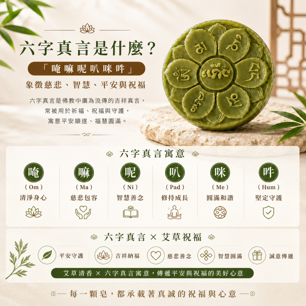 【𝑺𝒉𝒊𝒂 𝑯𝒂𝒐 夏好】艾草平安皂 艾草手工皂 草本香皂 平安皂 竹韻造型皂 婚禮小物 企業贈禮 平安-細節圖6