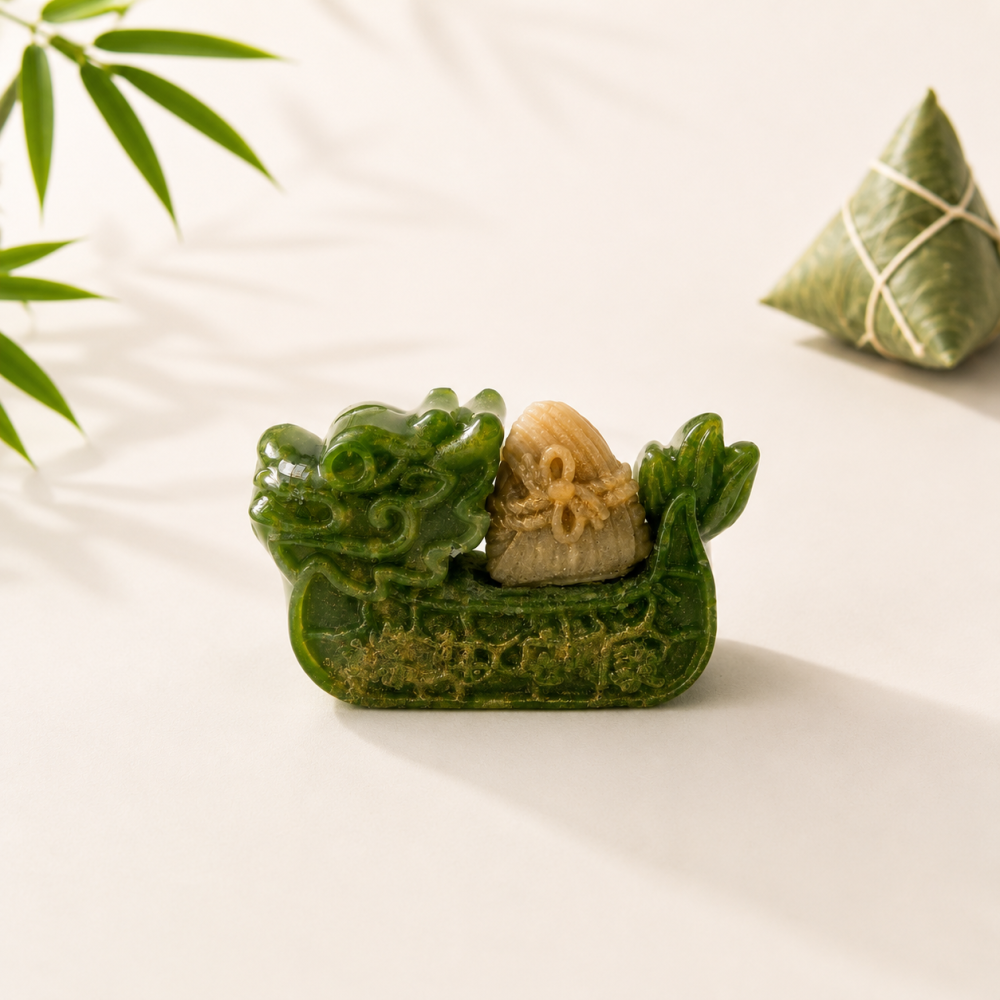 【𝑺𝒉𝒊𝒂 𝑯𝒂𝒐 夏好】端午限定✨龍舟載艾草粽手工皂 艾草香皂 造型香皂 端午禮物 婚禮小物企業贈禮-細節圖3