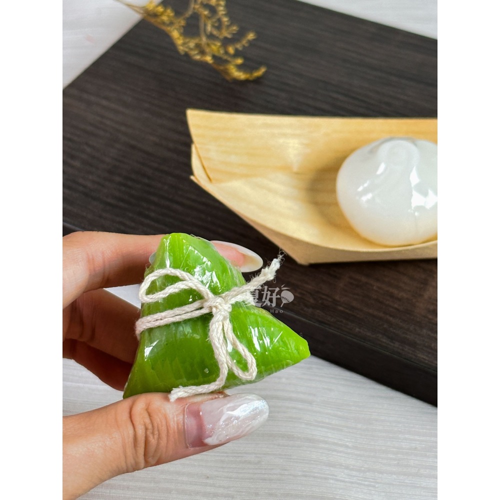 【𝑺𝒉𝒊𝒂 𝑯𝒂𝒐 夏好】包粽造型手工皂(禮盒裝) 金包中考試真中 包子粽子 會考指考統測學測國考 選舉-細節圖8