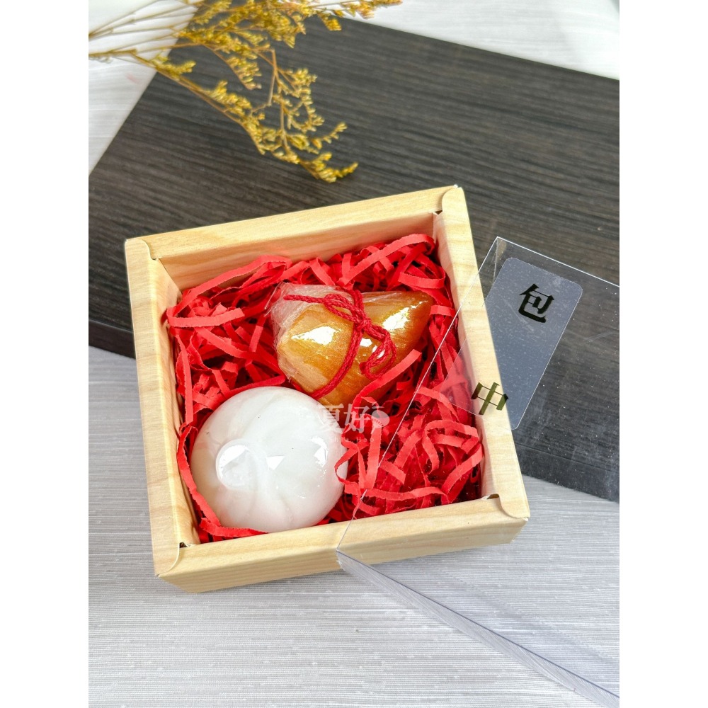 【𝑺𝒉𝒊𝒂 𝑯𝒂𝒐 夏好】包粽造型手工皂(禮盒裝) 金包中考試真中 包子粽子 會考指考統測學測國考 選舉-細節圖10