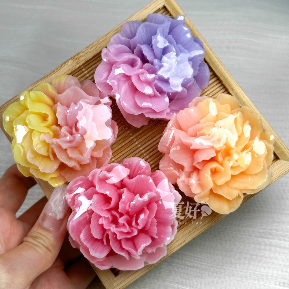 【𝑺𝒉𝒊𝒂 𝑯𝒂𝒐 夏好】漸層康乃馨手工香皂🌸母親節禮物 造型香皂 設計感禮品 擺飾花禮 送客禮 居家-細節圖6