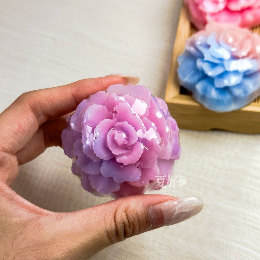 【𝑺𝒉𝒊𝒂 𝑯𝒂𝒐 夏好】立體漸層康乃馨手工香皂🌸母親節禮盒 高質感禮物 精緻花禮 收藏擺飾 康乃馨花-細節圖4