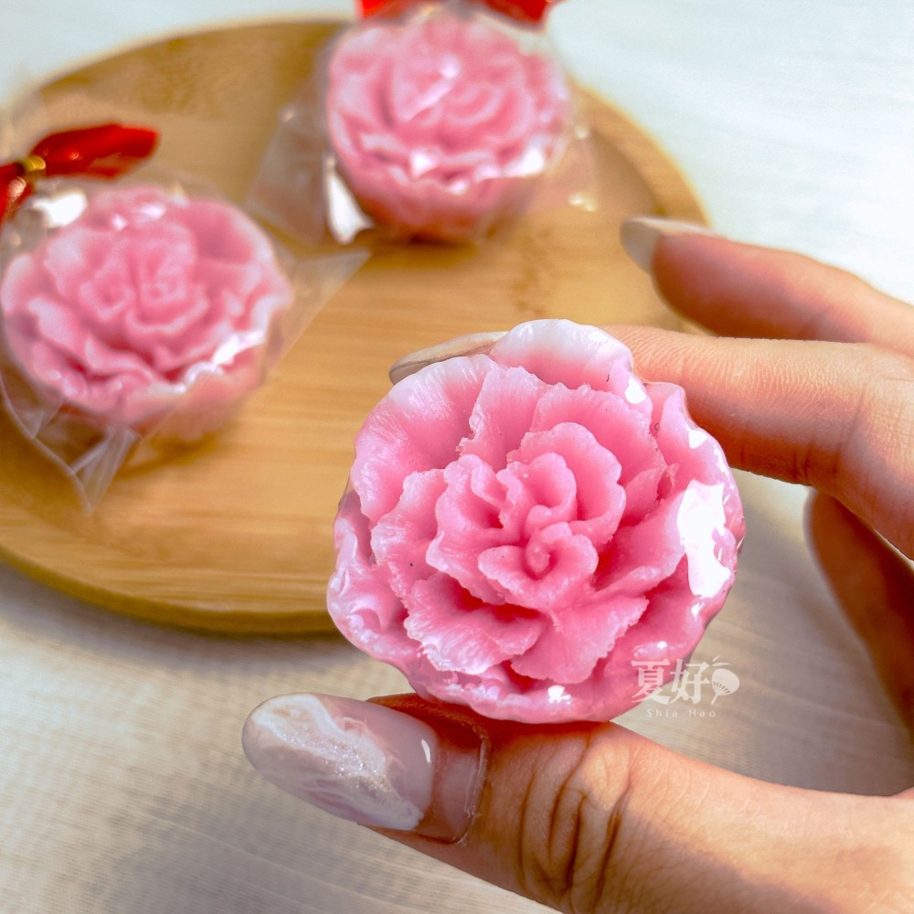 【𝑺𝒉𝒊𝒂 𝑯𝒂𝒐 夏好】小康乃馨手工香皂🌸送客禮 小禮品 活動贈品 婚禮小物 畢業花禮 團購禮品-細節圖2