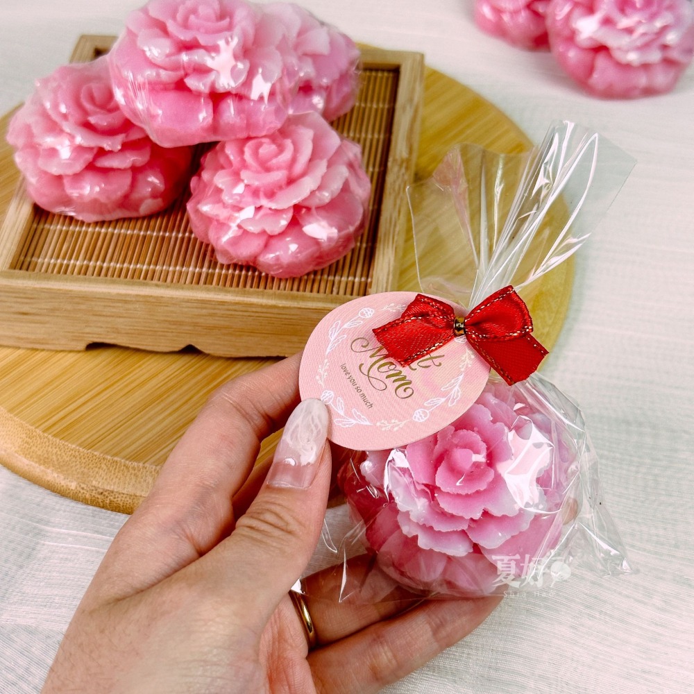 【𝑺𝒉𝒊𝒂 𝑯𝒂𝒐 夏好】立體康乃馨手工香皂🌸母親節花禮 香皂花 造型香皂 精緻擺飾 康乃馨禮物 花藝-細節圖4
