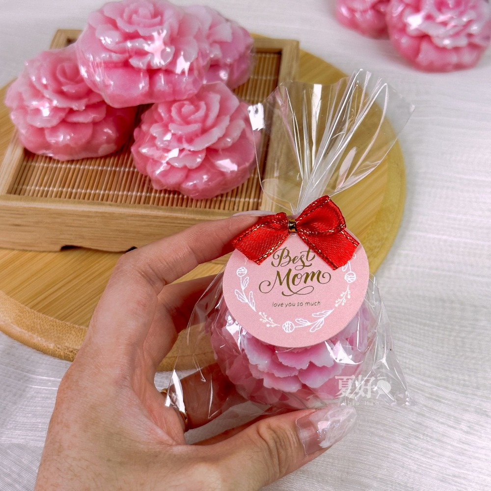 【𝑺𝒉𝒊𝒂 𝑯𝒂𝒐 夏好】立體康乃馨手工香皂🌸母親節花禮 香皂花 造型香皂 精緻擺飾 康乃馨禮物 花藝-細節圖5