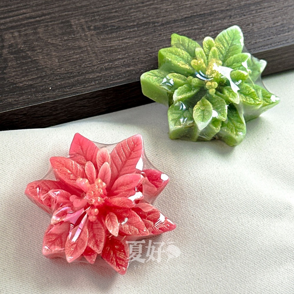 【𝑺𝒉𝒊𝒂 𝑯𝒂𝒐 夏好】聖誕紅造型手工皂 聖誕節 交換禮物 耶誕樹 耶誕節 禮品贈品抽獎聖誕樹聖誕交換-細節圖8