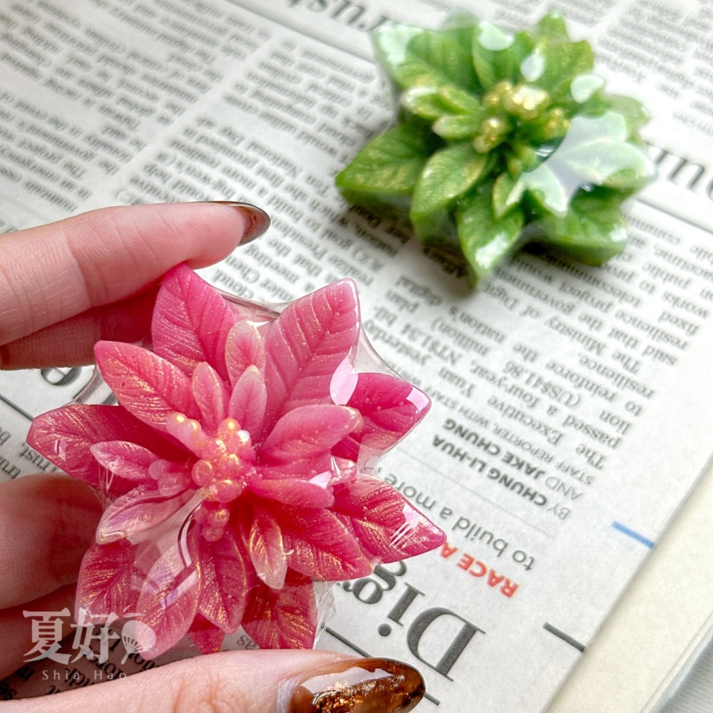 【𝑺𝒉𝒊𝒂 𝑯𝒂𝒐 夏好】聖誕紅造型手工皂 聖誕節 交換禮物 耶誕樹 耶誕節 禮品贈品抽獎聖誕樹聖誕交換-細節圖9