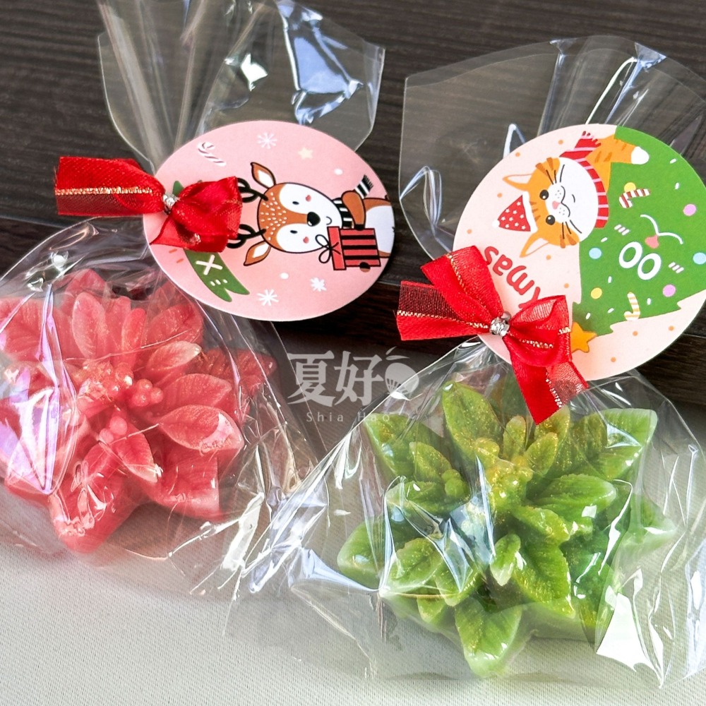 【𝑺𝒉𝒊𝒂 𝑯𝒂𝒐 夏好】聖誕紅造型手工皂 聖誕節 交換禮物 耶誕樹 耶誕節 禮品贈品抽獎聖誕樹聖誕交換-細節圖11