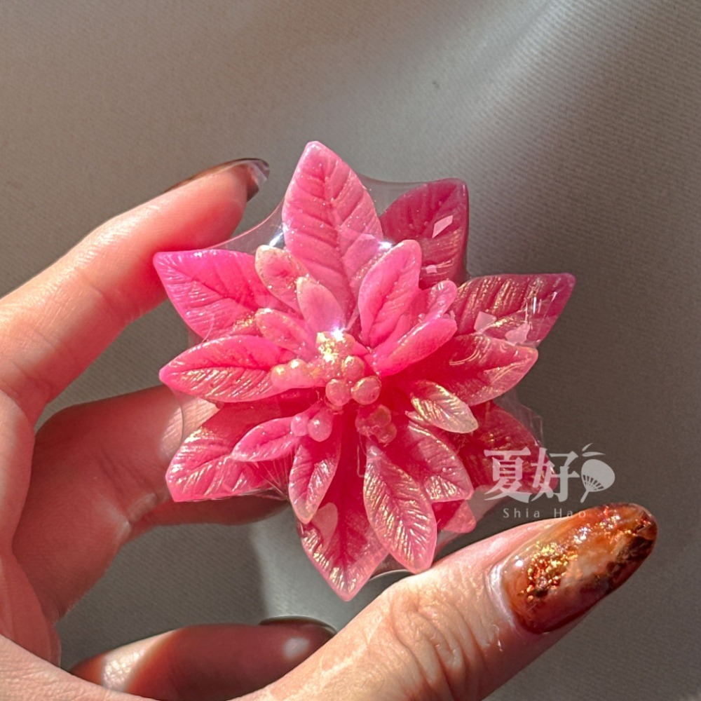 【𝑺𝒉𝒊𝒂 𝑯𝒂𝒐 夏好】聖誕紅造型手工皂 聖誕節 交換禮物 耶誕樹 耶誕節 禮品贈品抽獎聖誕樹聖誕交換-規格圖11