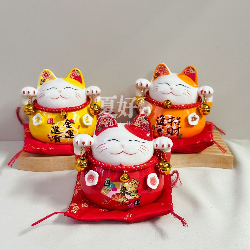 【𝑺𝒉𝒊𝒂 𝑯𝒂𝒐 夏好】現貨✨陶瓷大招財貓存錢筒｜店面櫃檯招財擺設 開幕新居祝福送禮 收藏級吉祥擺件-細節圖4