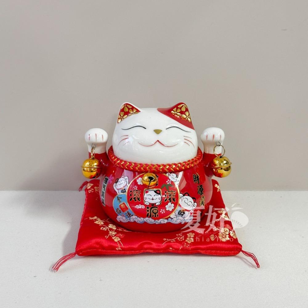 【𝑺𝒉𝒊𝒂 𝑯𝒂𝒐 夏好】現貨✨陶瓷大招財貓存錢筒｜店面櫃檯招財擺設 開幕新居祝福送禮 收藏級吉祥擺件-規格圖7