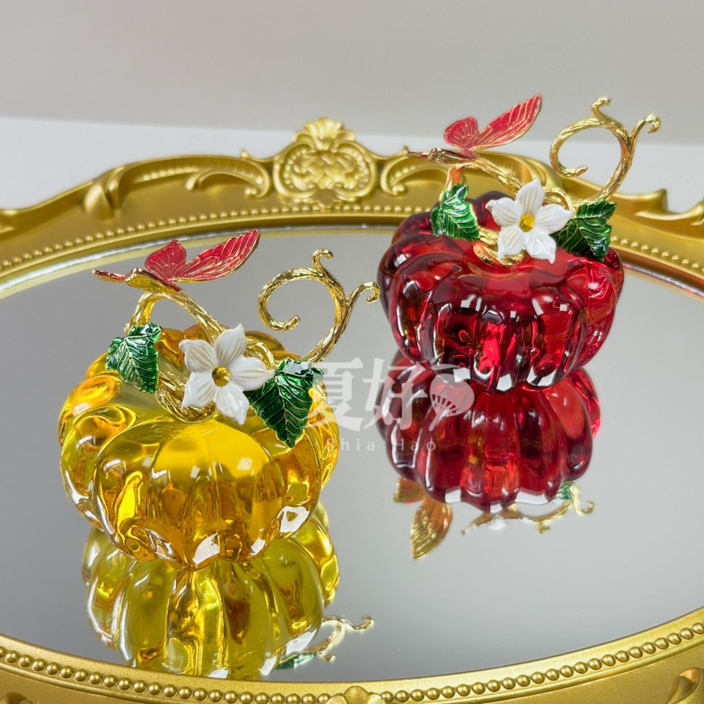 【𝑺𝒉𝒊𝒂 𝑯𝒂𝒐 夏好】現貨✨金玉滿堂財福水晶南瓜擺飾｜招財聚寶・富貴吉祥・財運福運雙豐收喬遷開幕送禮-細節圖3
