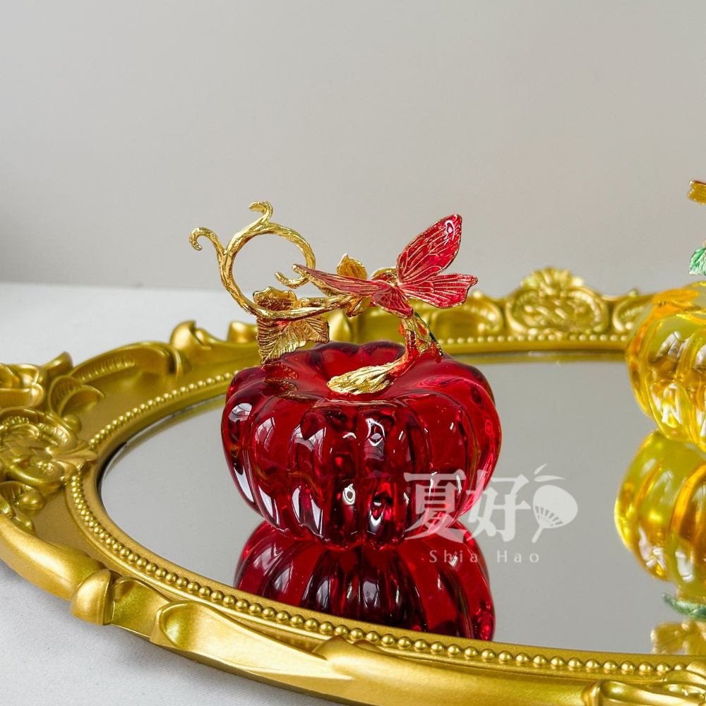 【𝑺𝒉𝒊𝒂 𝑯𝒂𝒐 夏好】現貨✨金玉滿堂財福水晶南瓜擺飾｜招財聚寶・富貴吉祥・財運福運雙豐收喬遷開幕送禮-細節圖9