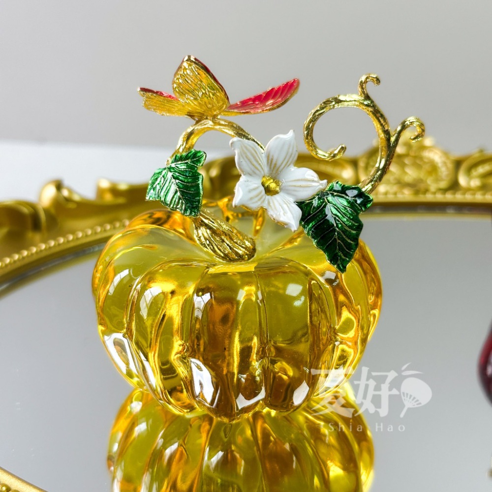 【𝑺𝒉𝒊𝒂 𝑯𝒂𝒐 夏好】現貨✨金玉滿堂財福水晶南瓜擺飾｜招財聚寶・富貴吉祥・財運福運雙豐收喬遷開幕送禮-規格圖9