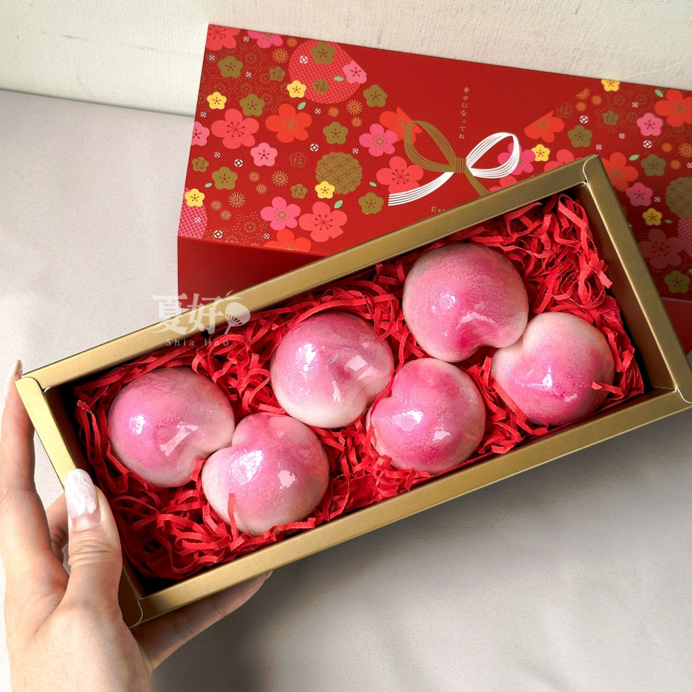 【𝑺𝒉𝒊𝒂 𝑯𝒂𝒐 夏好】壽桃造型手工皂 客製禮品禮物節慶小禮 婚禮小物二次進場 肥皂 生日禮物祝壽-細節圖3