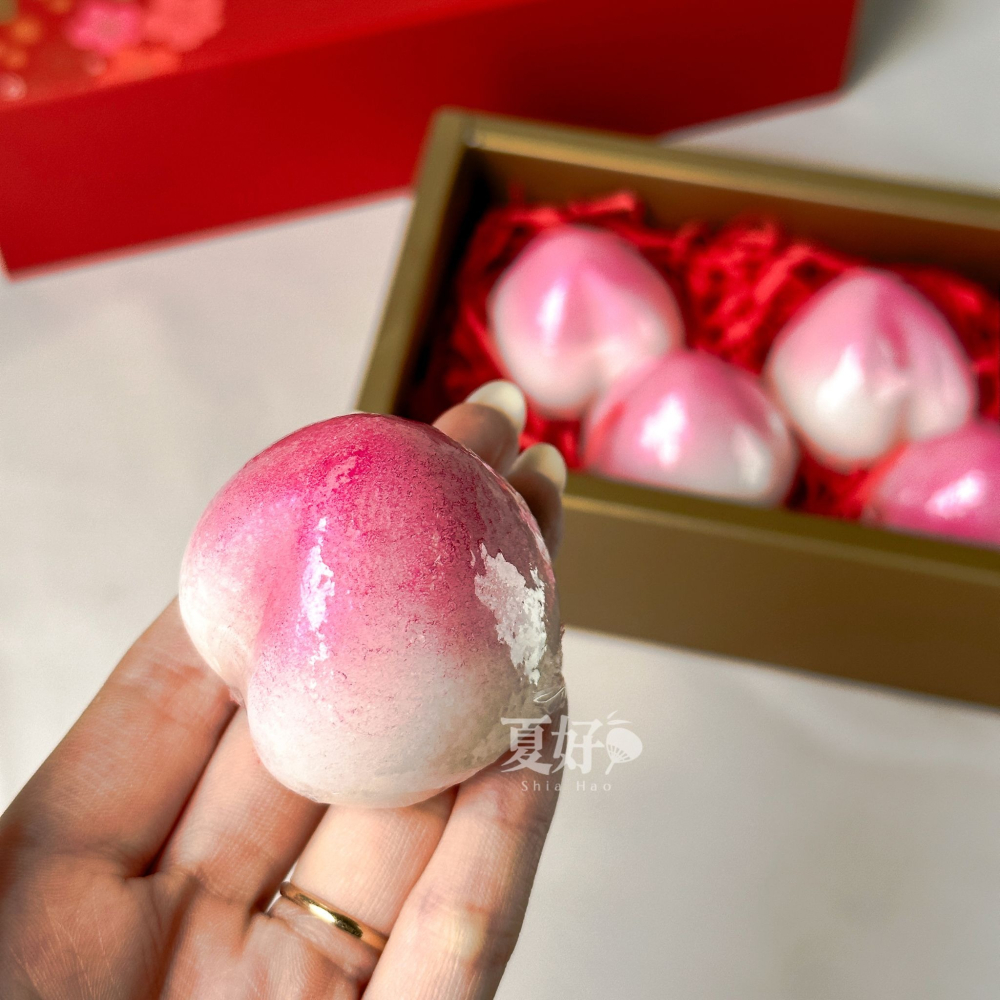 【𝑺𝒉𝒊𝒂 𝑯𝒂𝒐 夏好】壽桃造型手工皂 客製禮品禮物節慶小禮 婚禮小物二次進場 肥皂 生日禮物祝壽-細節圖5
