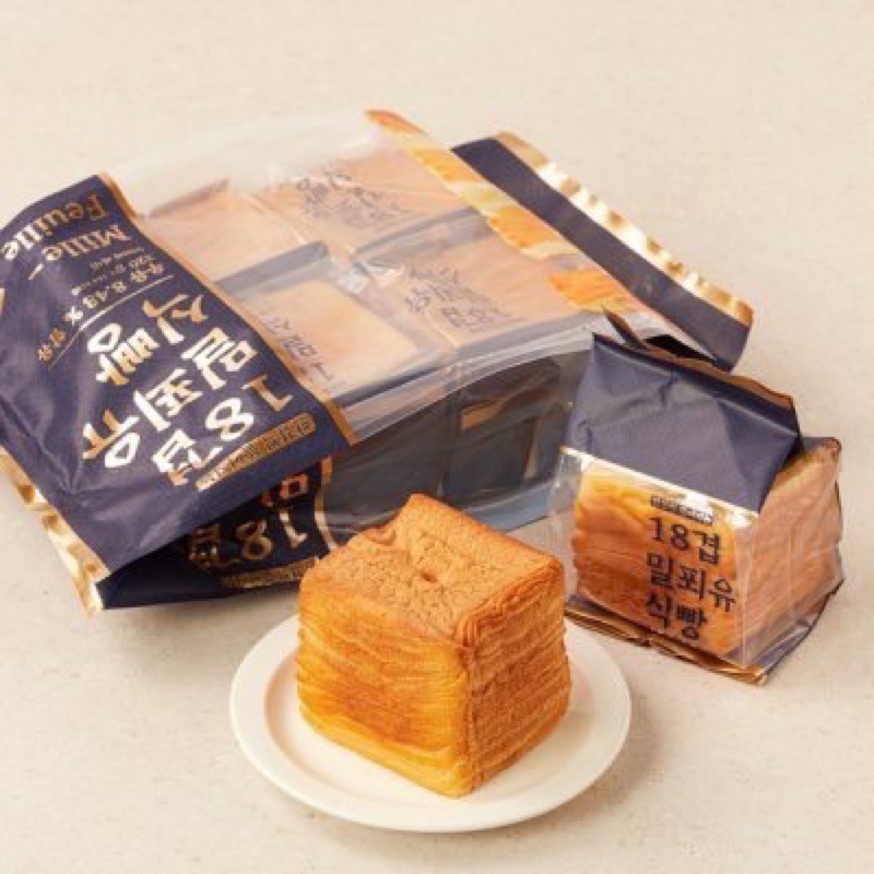 🍀MCC SHOP🍀韓國Mille Feuille 18層千層麵包 千層吐司 手撕吐司80g/包-細節圖2