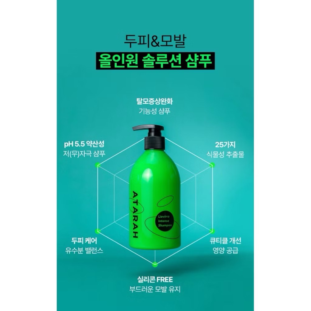 🍀MCC SHOP🍀韓國 ATARAH 女神洗髮精 韓國高級沙龍御用500ml-細節圖3