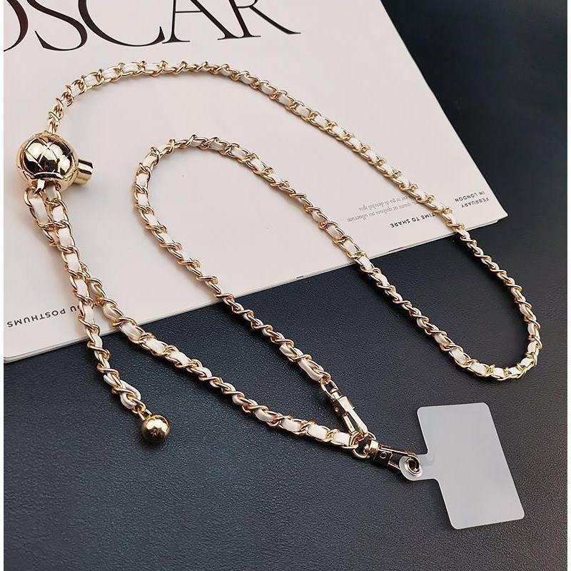 【特價_掛繩+夾片】手機掛繩 斜背掛繩 手機包 可調節 系手機掛繩 斜背掛繩 可調節 附夾片 掛脖掛繩 小香風 小金球-細節圖8