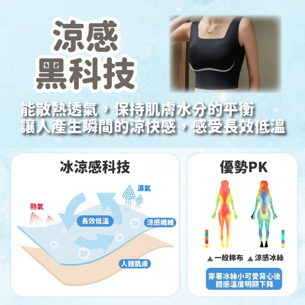 【現貨】小可愛 冰絲小可愛 小愛背心 胸墊 內搭小可愛 吊帶背心 韓版背心 內搭上衣 免穿內衣 短版背心 涼感背心-細節圖7