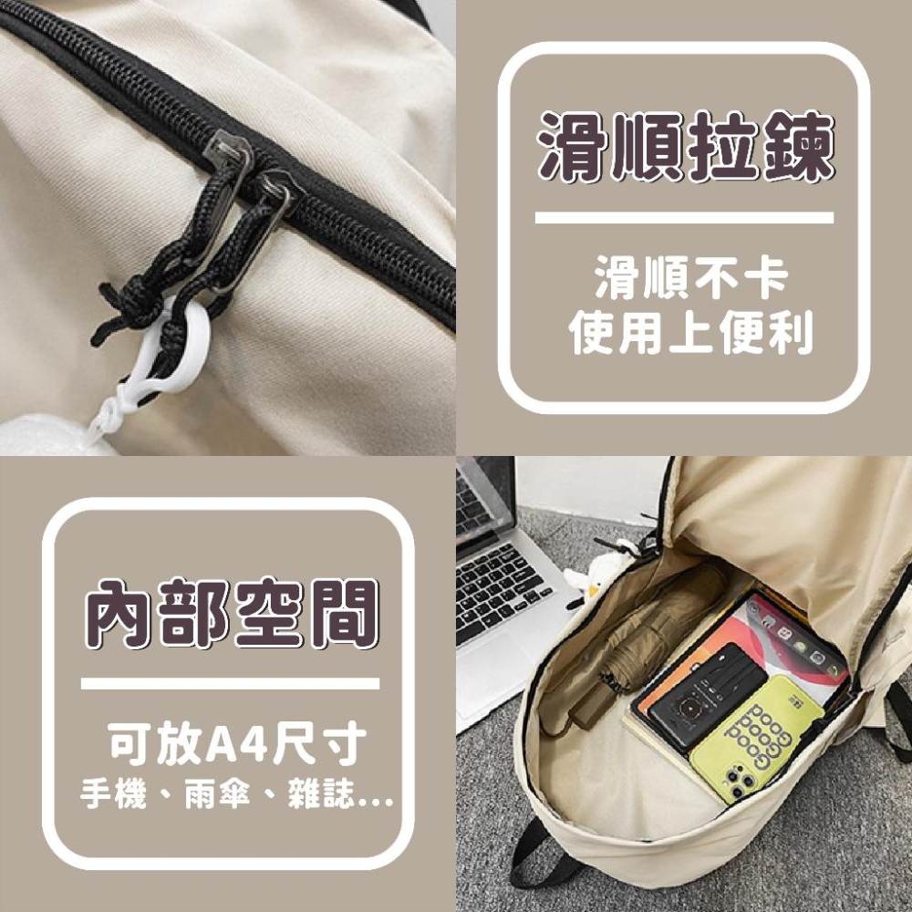 【優惠中】後背包 日韓版後背包 背包 ins學生後背包 雙肩包 大容量 電腦後背包 大學生背包 背包 書包-細節圖2