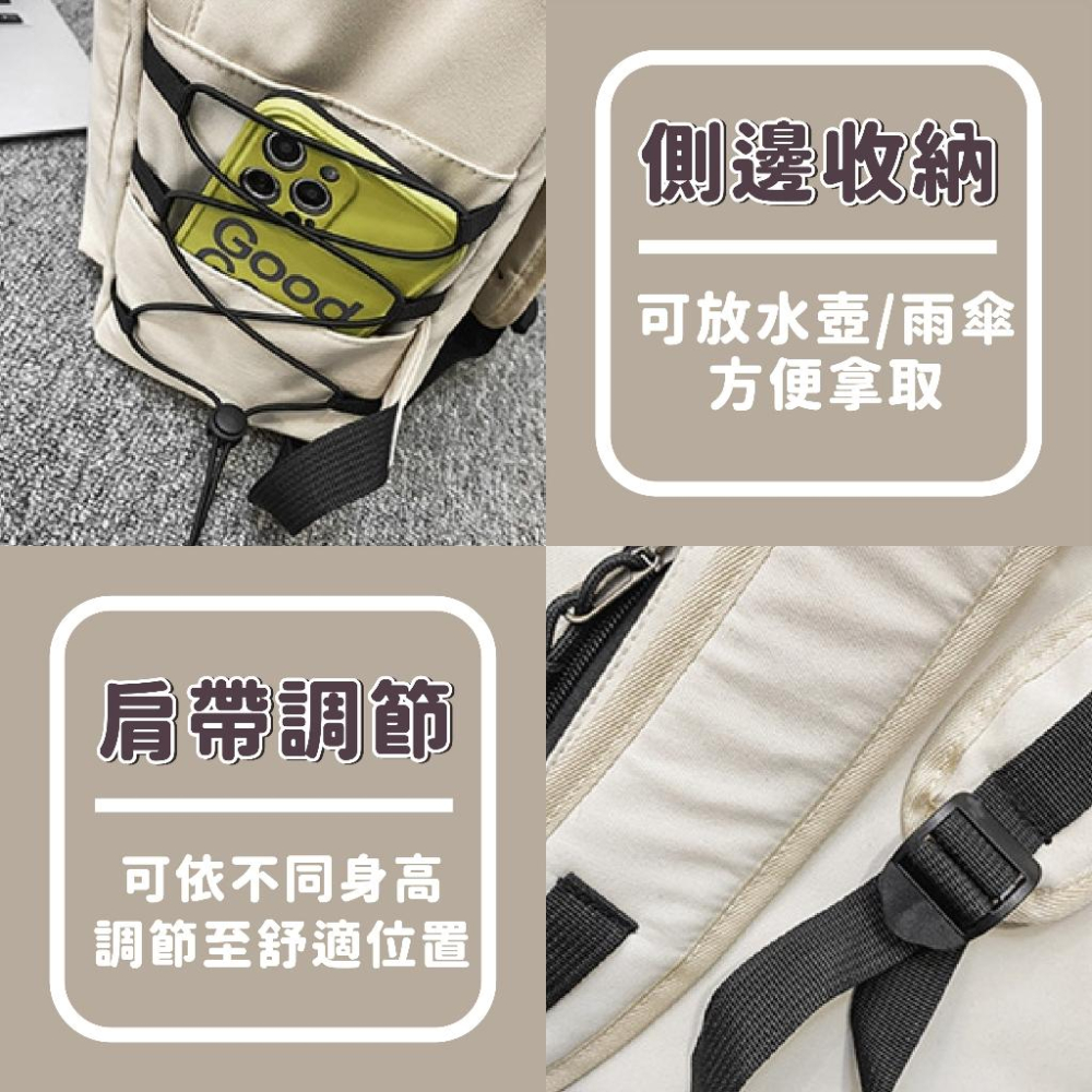 【優惠中】後背包 日韓版後背包 背包 ins學生後背包 雙肩包 大容量 電腦後背包 大學生背包 背包 書包-細節圖3