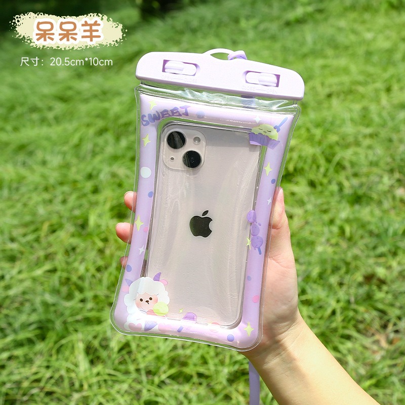 手機防水袋 氣囊手機 防水套 防水手機套 手機防水套 防水袋 可觸控 浮潛 游泳 防水手機袋 防水袋-規格圖9